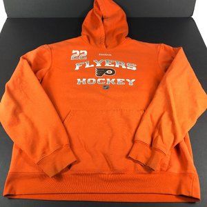 Brayden Schenn Philadelphia Flyer Sweatshirt Adult Medium Orange Thrashed Hoodie